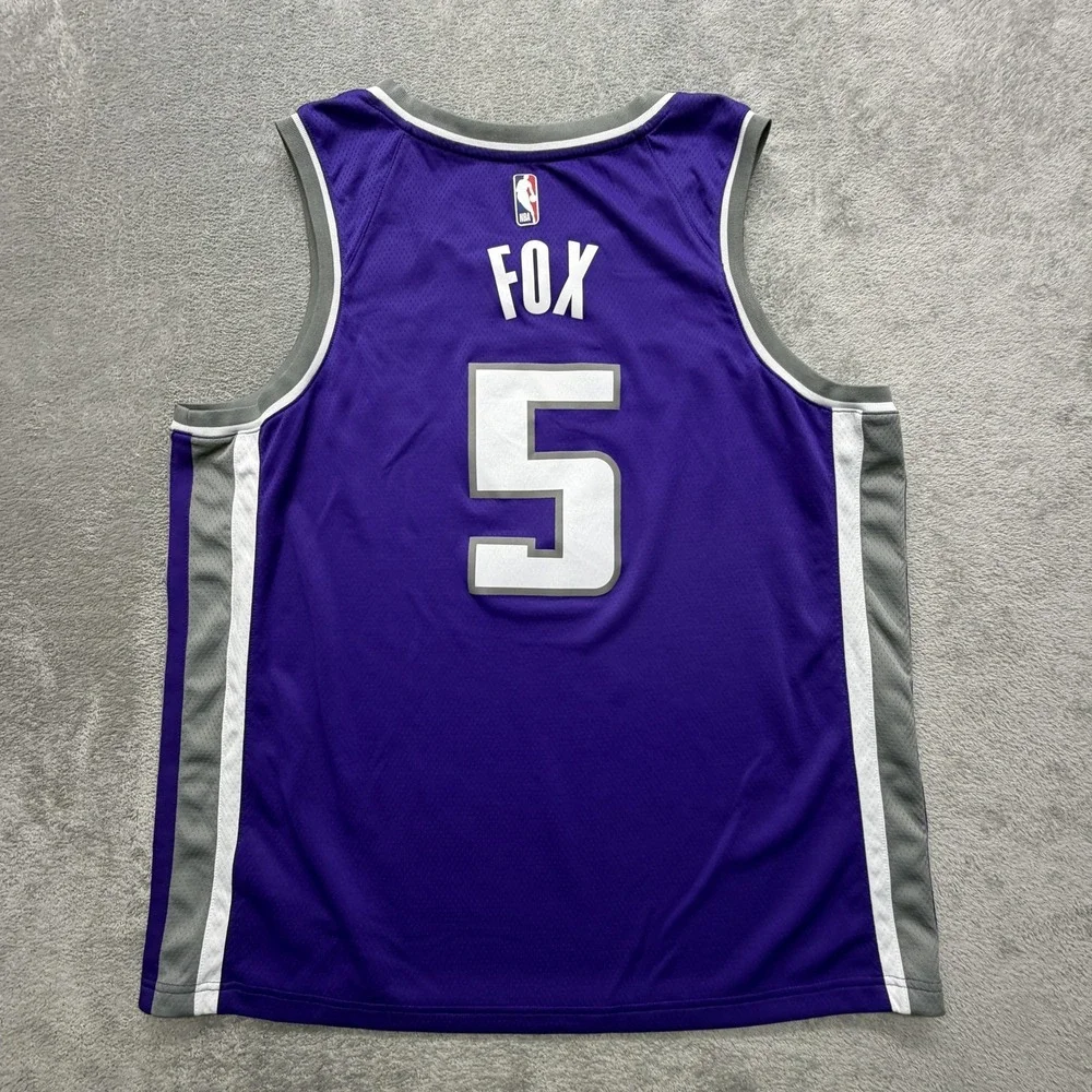 Nike Dri-FIT Mens 2XL Purple‎ Basketball Jersey De'Aaron Fox 864507-511 NBA